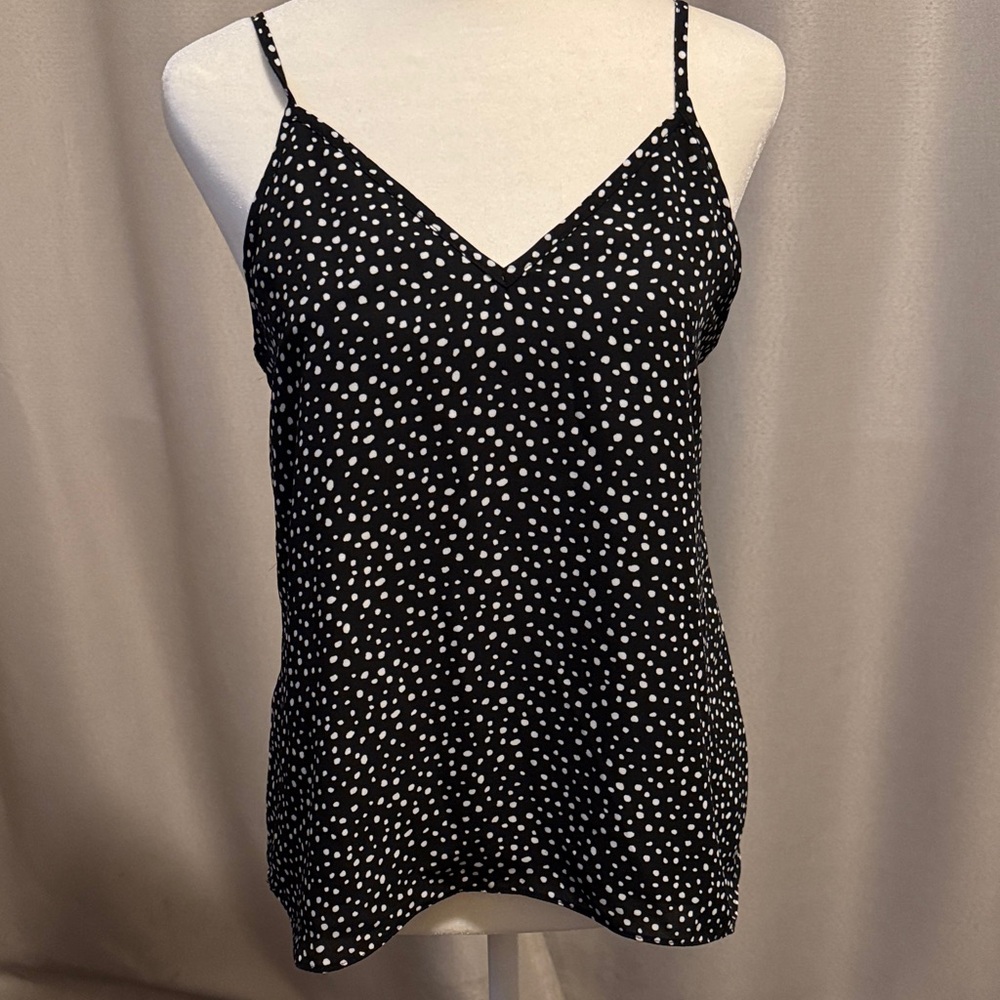 Abound Black and White Spotted Tank Top